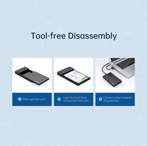 Caja para disco SSD/HDD