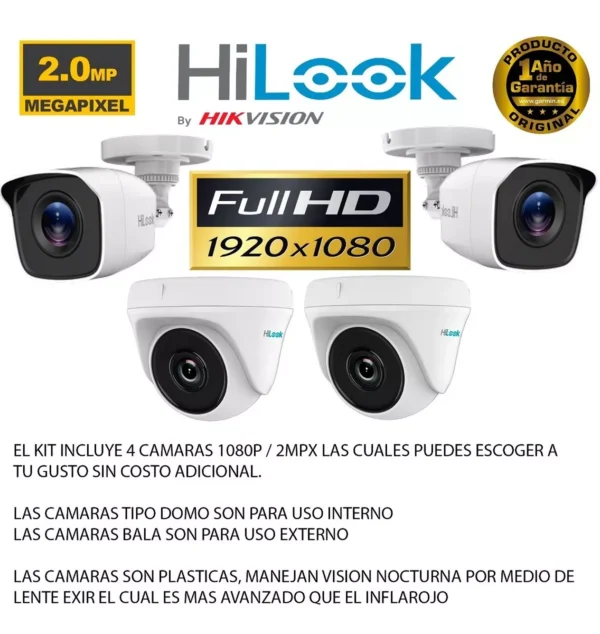Kit Hikvision CCTV 4 Cámaras