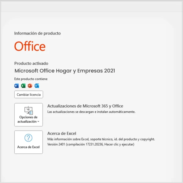 Office 2021 Hogar y Empresas Bind - 1 PC/MAC