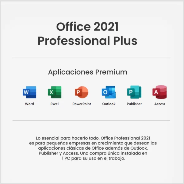 Office 2021 Professional Plus Bind - 1 PC